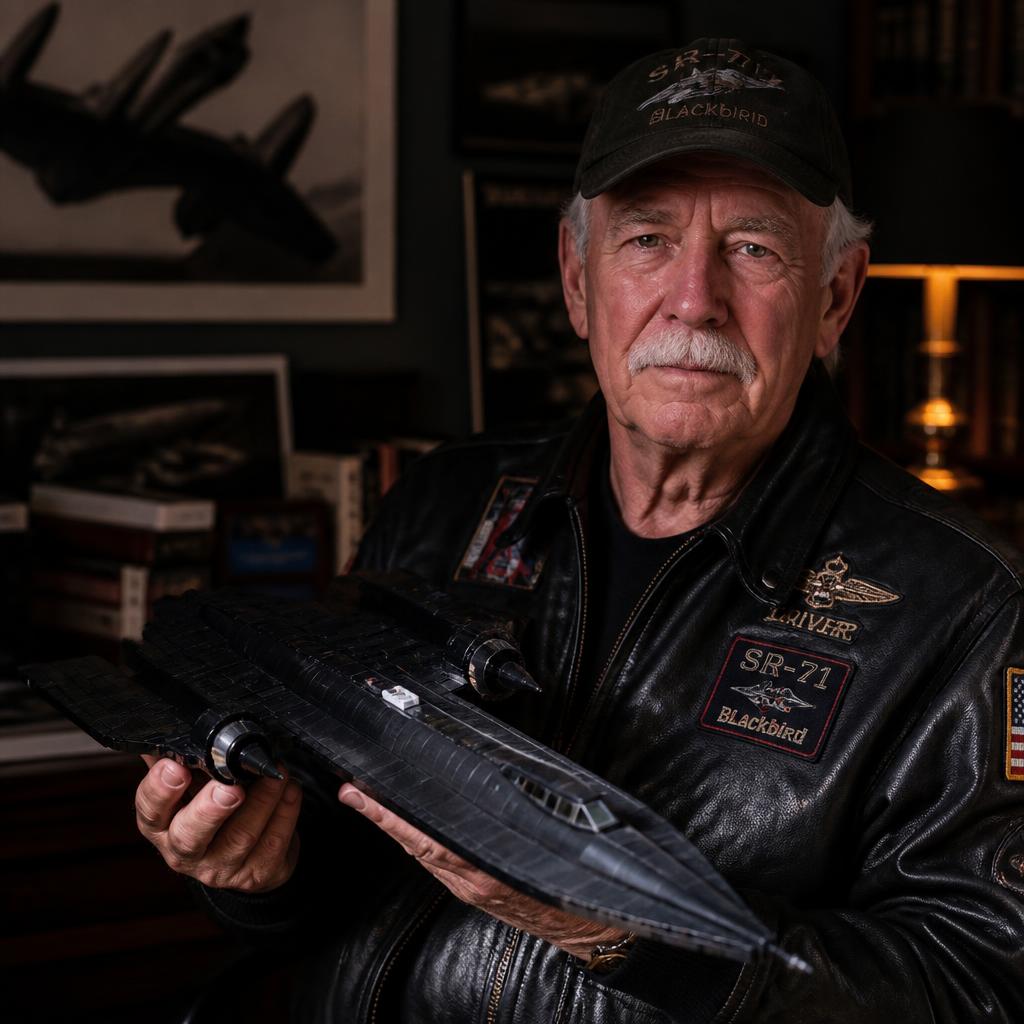 Maj. Frank D., Ret. with their Brick Force SR-71 build