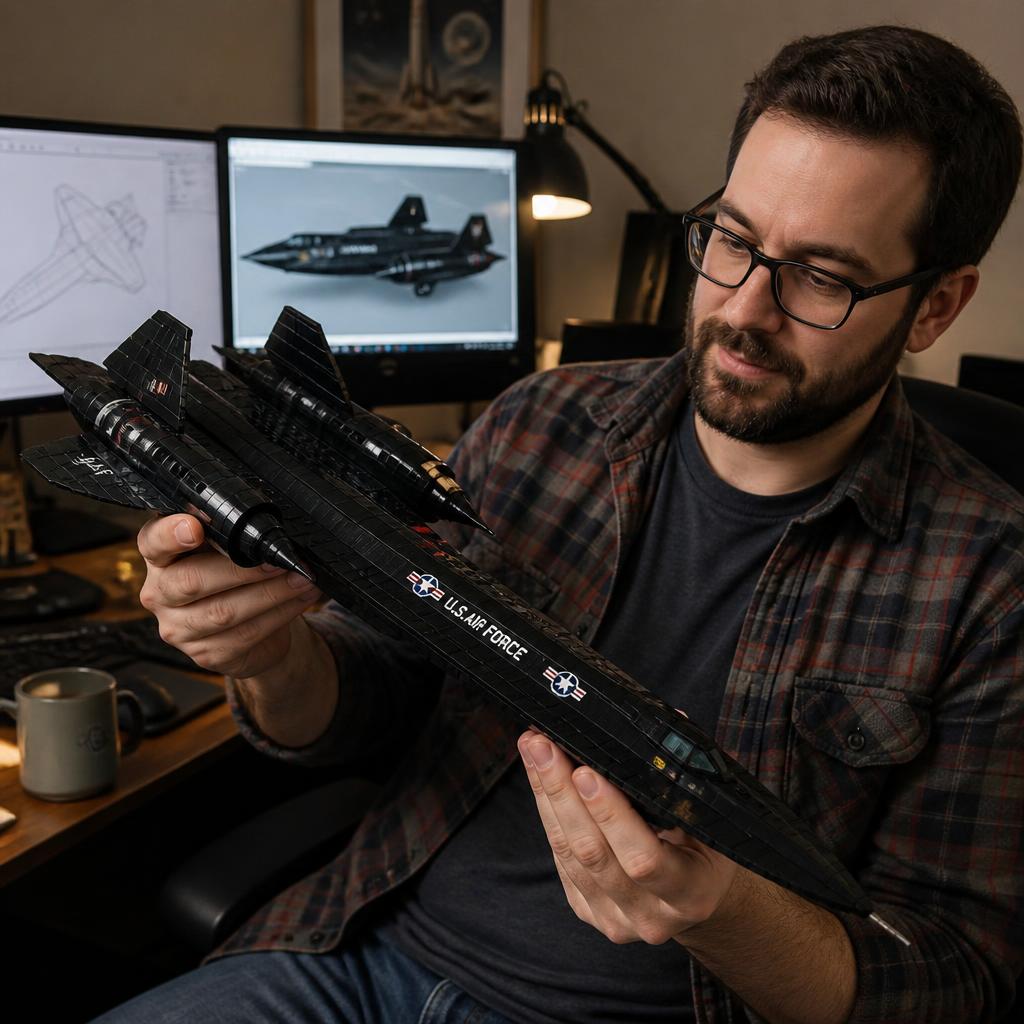 Nathan P., 40 with their Brick Force SR-71 build