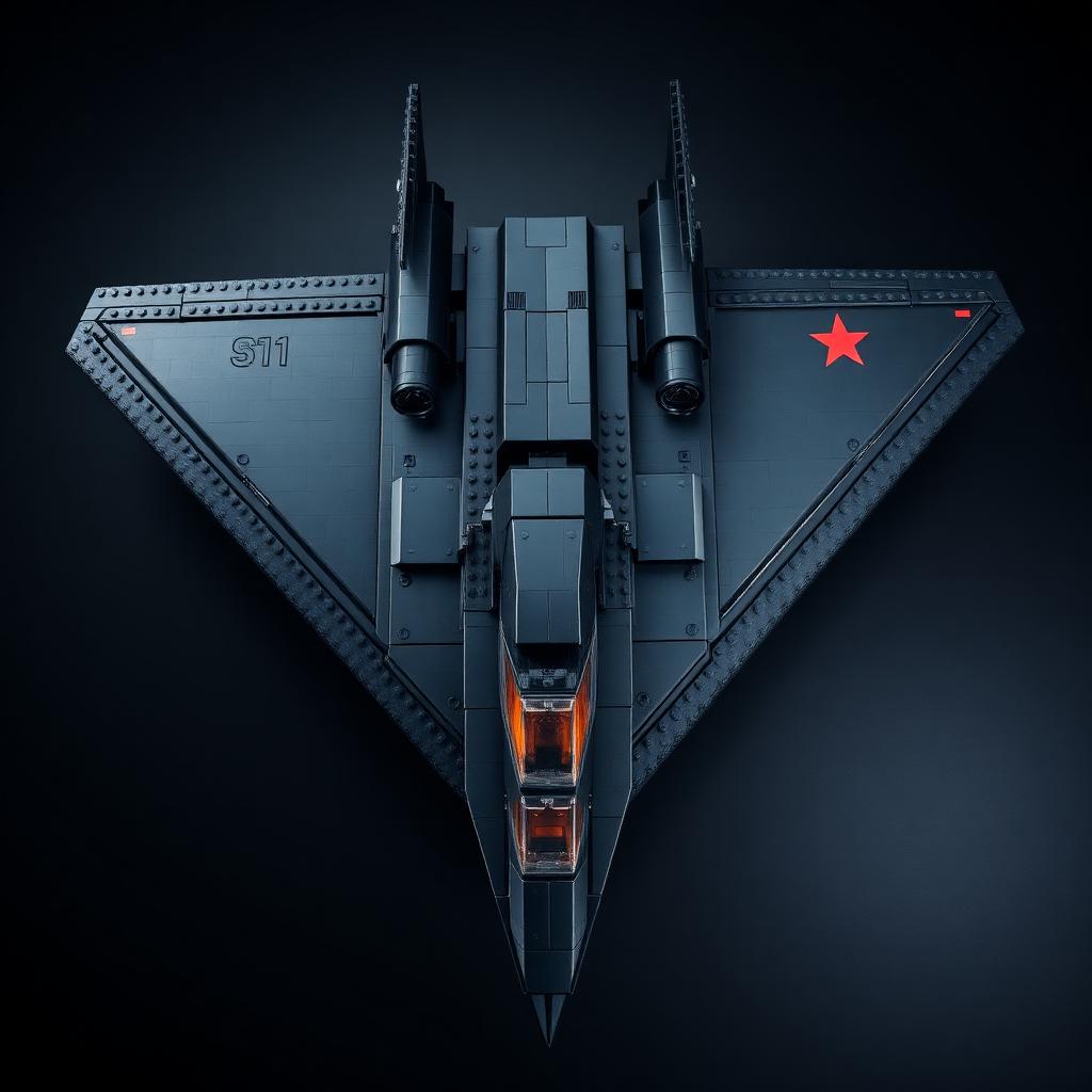 SR-71 Blackbird top-down view