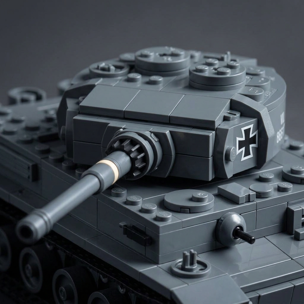 Tiger I turret and 88mm gun close-up